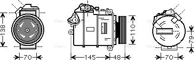 Ava Quality Cooling BW K317 - Compresseur, climatisation cwaw.fr