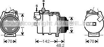 Ava Quality Cooling BWK386 - Compresseur, climatisation cwaw.fr