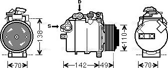 Ava Quality Cooling BWK387 - Compresseur, climatisation cwaw.fr