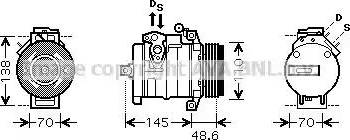 Ava Quality Cooling BW K334 - Compresseur, climatisation cwaw.fr