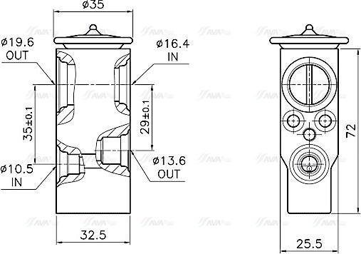 Ava Quality Cooling CN1340 - Détendeur, climatisation cwaw.fr