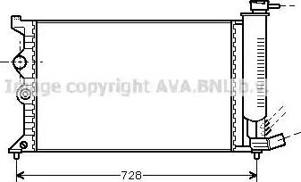 Ava Quality Cooling CN 2068 - Radiateur, refroidissement du moteur cwaw.fr