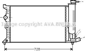 Ava Quality Cooling CN 2067 - Radiateur, refroidissement du moteur cwaw.fr