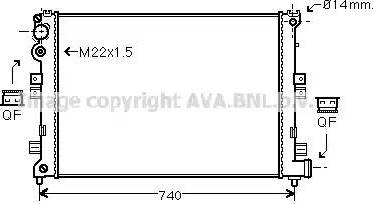 Ava Quality Cooling CN 2089 - Radiateur, refroidissement du moteur cwaw.fr