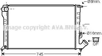 Ava Quality Cooling CN 2194 - Radiateur, refroidissement du moteur cwaw.fr