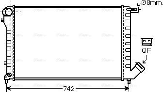 Ava Quality Cooling CN 2195 - Radiateur, refroidissement du moteur cwaw.fr