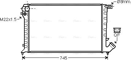 Ava Quality Cooling CN 2193 - Radiateur, refroidissement du moteur cwaw.fr