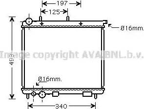 Ava Quality Cooling CN 2187 - Radiateur, refroidissement du moteur cwaw.fr