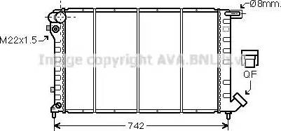 Ava Quality Cooling CN 2138 - Radiateur, refroidissement du moteur cwaw.fr