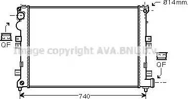 Ava Quality Cooling CN 2208 - Radiateur, refroidissement du moteur cwaw.fr