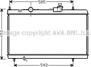 Ava Quality Cooling CN 2228 - Radiateur, refroidissement du moteur cwaw.fr