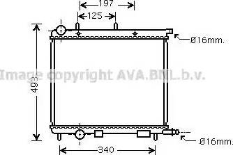 Ava Quality Cooling CN 2227 - Radiateur, refroidissement du moteur cwaw.fr