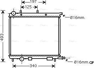 Ava Quality Cooling CNA2227 - Radiateur, refroidissement du moteur cwaw.fr