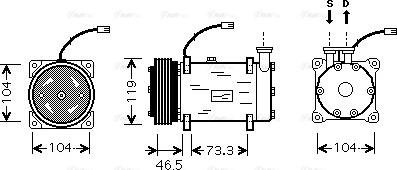 Ava Quality Cooling CNAK030 - Compresseur, climatisation cwaw.fr