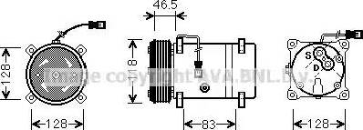 Ava Quality Cooling CN K158 - Compresseur, climatisation cwaw.fr