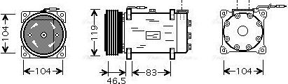 Ava Quality Cooling CNAK160 - Compresseur, climatisation cwaw.fr