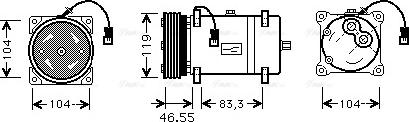 Ava Quality Cooling CNAK161 - Compresseur, climatisation cwaw.fr