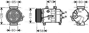 Ava Quality Cooling CNAK250 - Compresseur, climatisation cwaw.fr