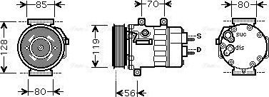 Ava Quality Cooling CNAK253 - Compresseur, climatisation cwaw.fr