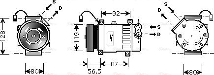 Ava Quality Cooling CNAK207 - Compresseur, climatisation cwaw.fr