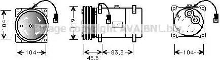 Ava Quality Cooling CNAK216 - Compresseur, climatisation cwaw.fr