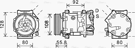 Ava Quality Cooling CNAK282 - Compresseur, climatisation cwaw.fr