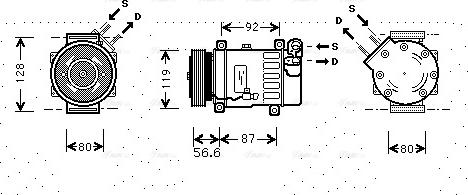 Ava Quality Cooling CNAK238 - Compresseur, climatisation cwaw.fr