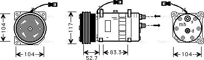 Ava Quality Cooling CNAK222 - Compresseur, climatisation cwaw.fr