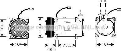 Ava Quality Cooling CN K030 - Compresseur, climatisation cwaw.fr