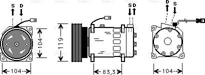 Ava Quality Cooling CN K179 - Compresseur, climatisation cwaw.fr