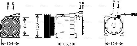 Ava Quality Cooling CN K175 - Compresseur, climatisation cwaw.fr