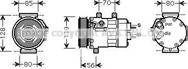 Ava Quality Cooling CN K254 - Compresseur, climatisation cwaw.fr