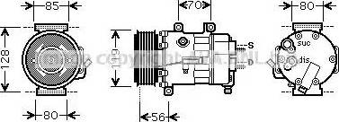 Ava Quality Cooling CN K250 - Compresseur, climatisation cwaw.fr