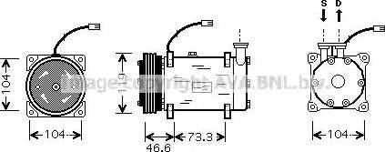 Ava Quality Cooling CN K215 - Compresseur, climatisation cwaw.fr