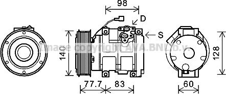 Ava Quality Cooling CPK007 - Compresseur, climatisation cwaw.fr