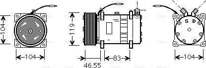 Ava Quality Cooling FDAK452 - Compresseur, climatisation cwaw.fr