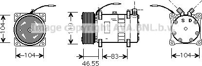 Ava Quality Cooling FDK452 - Compresseur, climatisation cwaw.fr