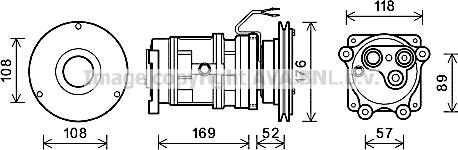 Ava Quality Cooling CPK012 - Compresseur, climatisation cwaw.fr