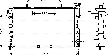 Ava Quality Cooling CR2117 - Radiateur, refroidissement du moteur cwaw.fr