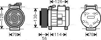 Ava Quality Cooling CRAK062 - Compresseur, climatisation cwaw.fr