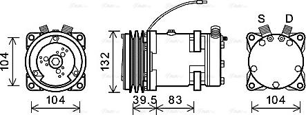 Ava Quality Cooling CSAK007 - Compresseur, climatisation cwaw.fr