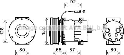 Ava Quality Cooling CSK013 - Compresseur, climatisation cwaw.fr