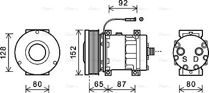 Ava Quality Cooling CSAK013 - Compresseur, climatisation cwaw.fr