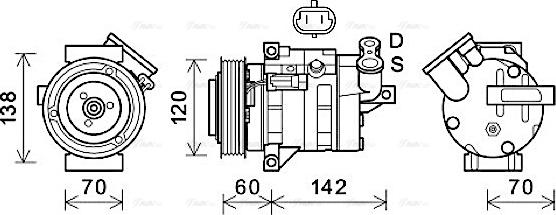 Ava Quality Cooling CTK052 - Compresseur, climatisation cwaw.fr