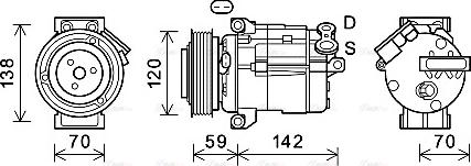 Ava Quality Cooling CTK063 - Compresseur, climatisation cwaw.fr