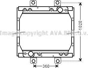 Ava Quality Cooling DF2044 - Radiateur, refroidissement du moteur cwaw.fr