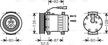 Ava Quality Cooling DFAK033 - Compresseur, climatisation cwaw.fr