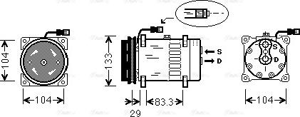 Ava Quality Cooling DFAK025 - Compresseur, climatisation cwaw.fr