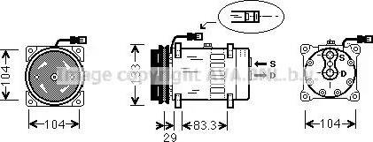 Ava Quality Cooling DF K026 - Compresseur, climatisation cwaw.fr