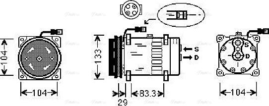 Ava Quality Cooling DFAK026 - Compresseur, climatisation cwaw.fr